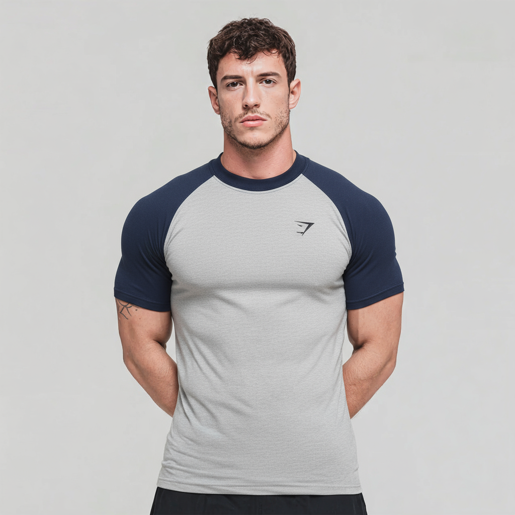 Raglan T-shirt - Navy Blue