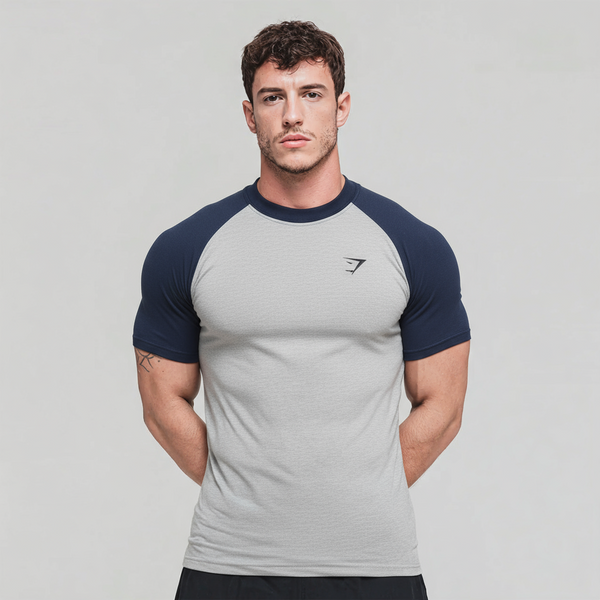 Raglan T-shirt - Navy Blue